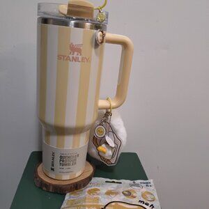 Rare Fun Unique Custom "Butter Stripe Oasis " Collection Stanley 40oz New